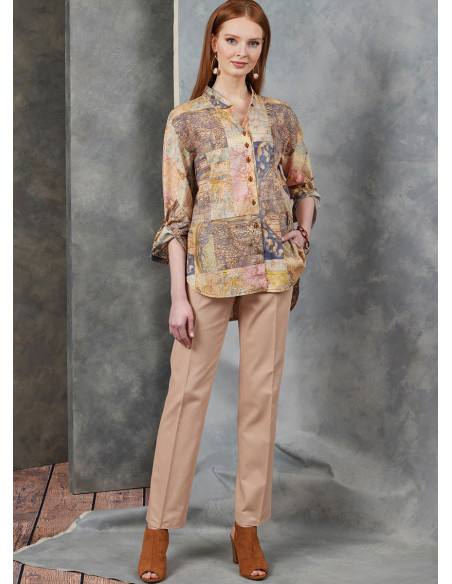 Molde de camisa - Vogue 1899