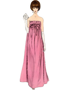 Molde de vestido - Vogue 1885