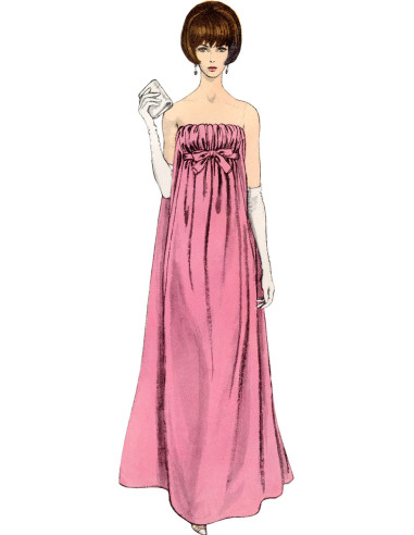 Molde de vestido - Vogue 1885