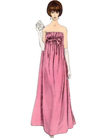 Molde de vestido - Vogue 1885
