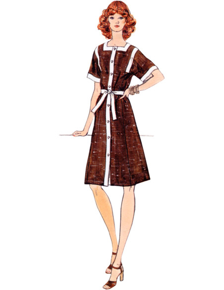 Molde de vestido - Vogue 1948