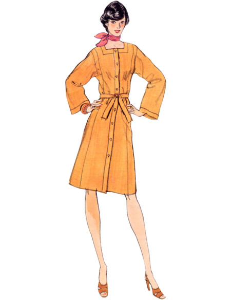 Molde de vestido - Vogue 1948