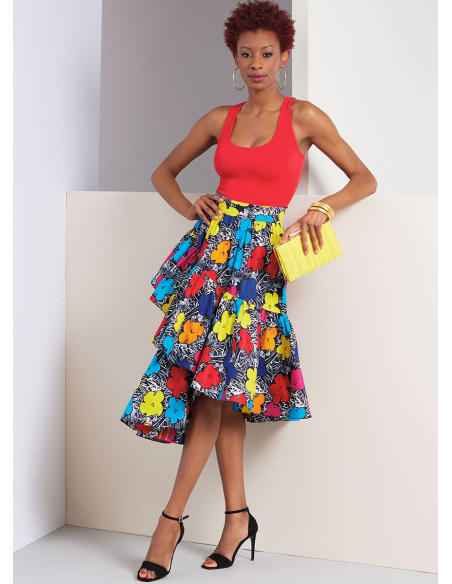 Molde de saia - Vogue 1957