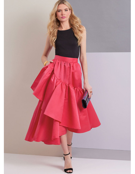 Molde de saia - Vogue 1957