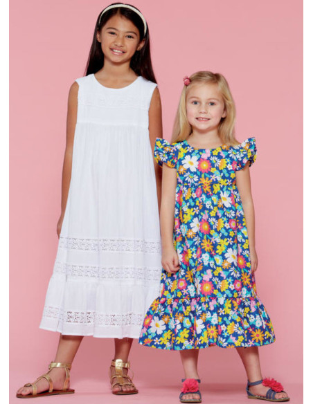 Molde de vestidos para crianças - McCall's 7558