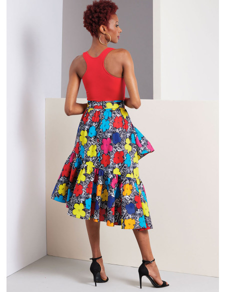 Molde de saia - Vogue 1957
