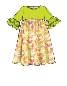 Molde de vestidos para crianças - McCall's 7558 2
