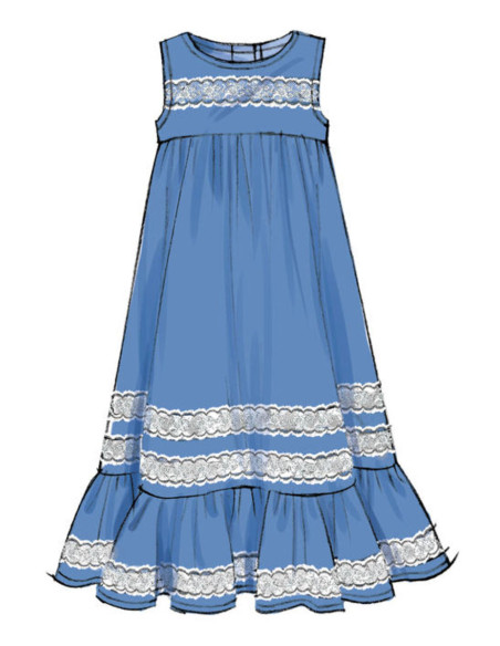 Molde de vestidos para crianças - McCall's 7558