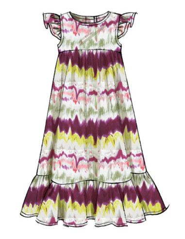Molde de vestidos para crianças - McCall's 7558