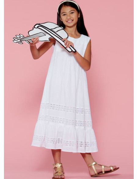 Molde de vestidos para crianças - McCall's 7558