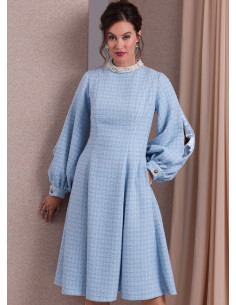 Molde de vestido - Vogue 1983