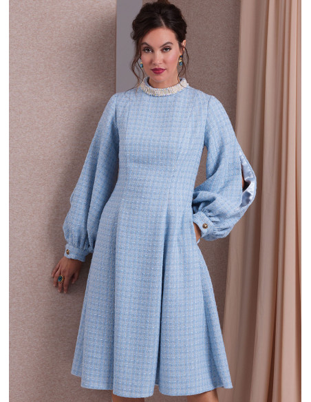 Molde de vestido - Vogue 1983