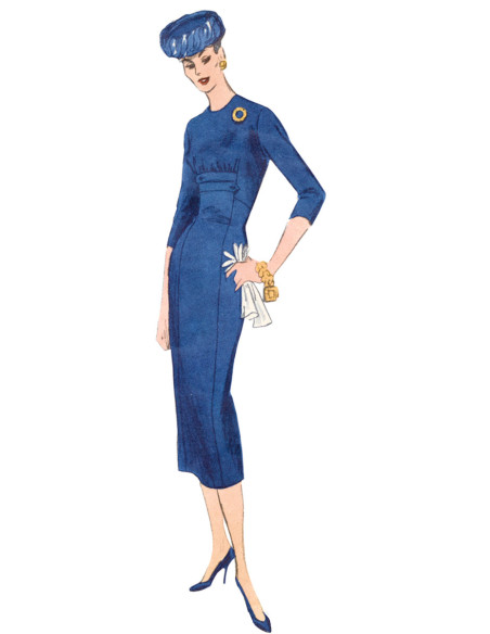 Molde de vestido vintage - Vogue 1979