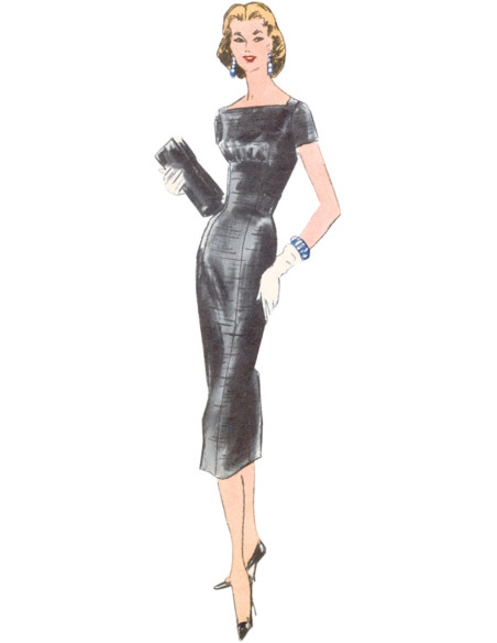 Molde de vestido vintage - Vogue 1979