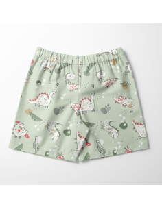 Tecido lycra fato de banho - Dinoz verde 2