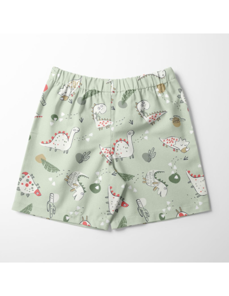Tecido lycra fato de banho - Dinoz verde
