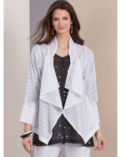 Molde de casaco, túnica e calça - Vogue 1959