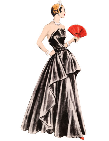 Molde de vestido vintage - Vogue 1963