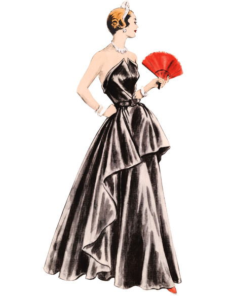 Molde de vestido vintage - Vogue 1963