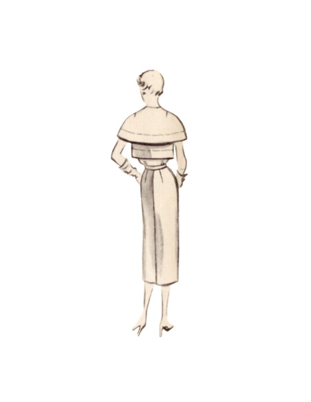 Padrão de vestido vintage - Vogue 1964