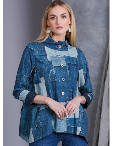 Molde de colete e casaco - Vogue 1970