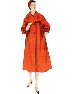 Molde de casaco - Vogue 1977
