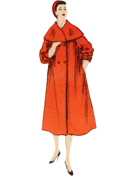 Molde de casaco - Vogue 1977