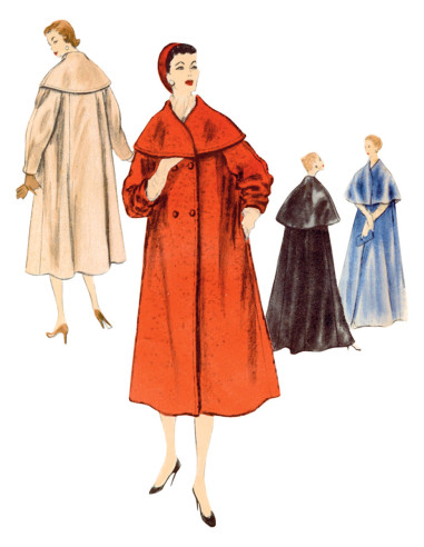 Molde de casaco - Vogue 1977
