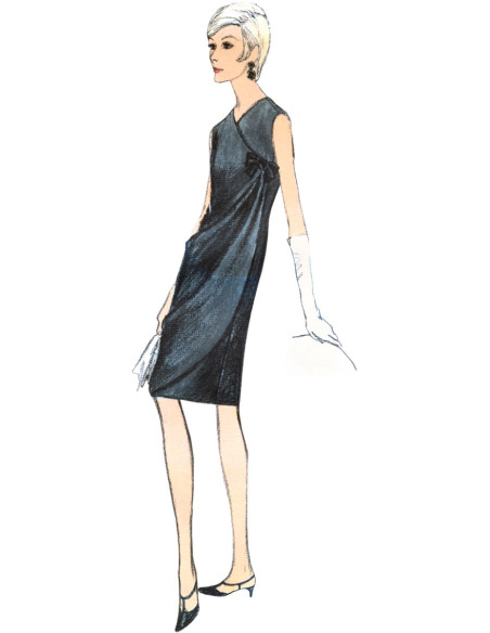 Molde de vestido - Vogue 1978