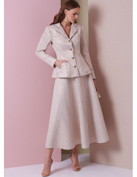 Molde de casaco, saia e calça - Vogue 2018