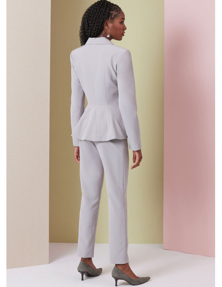 Molde de casaco, saia e calça - Vogue 2018