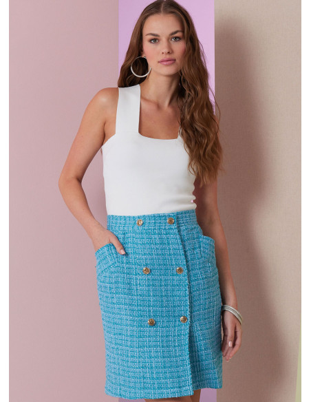Molde de saia - Vogue 2013