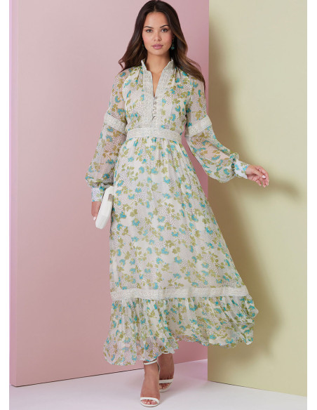 Molde de vestido - Vogue 2004