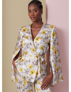 Padrão de blusa, robe e calça - Vogue 2020