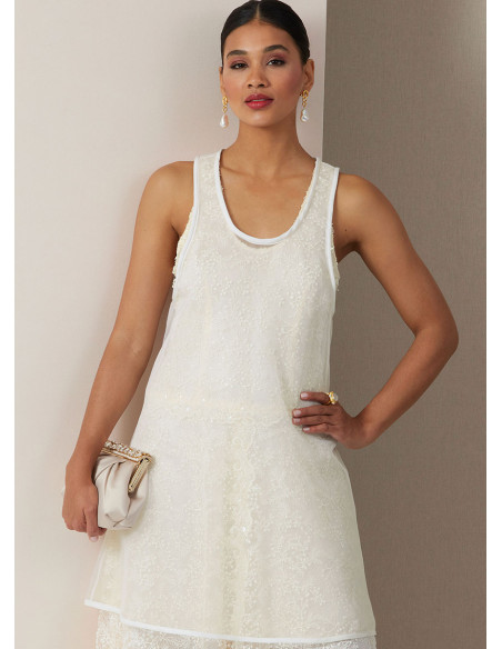 Molde de vestido - Vogue 2028
