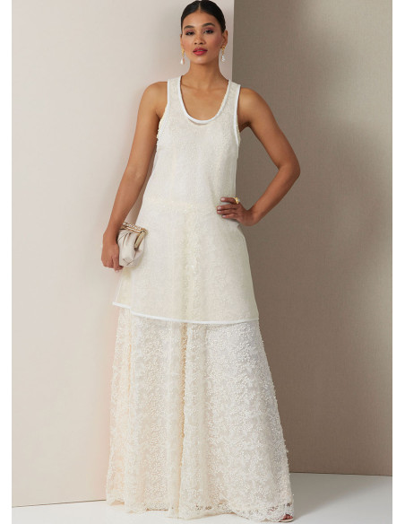 Molde de vestido - Vogue 2028