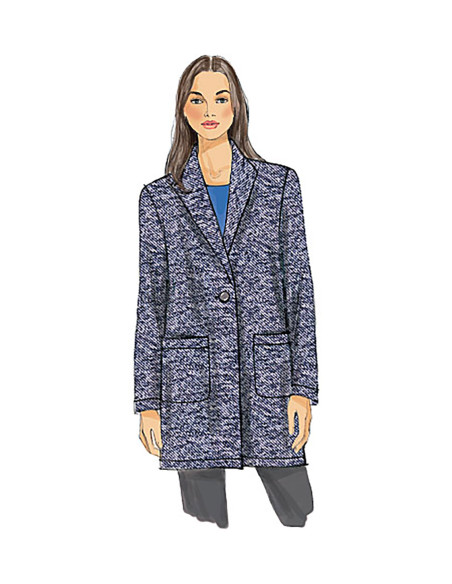Molde de casaco - Vogue 9133
