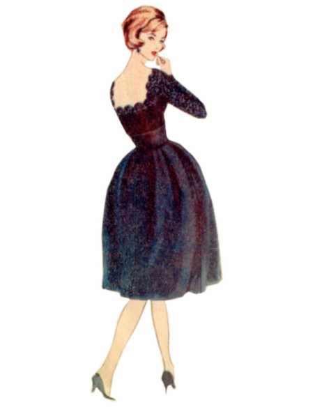 Molde de vestido vintage - Vogue 2101