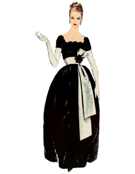 Molde de vestido vintage - Vogue 2101