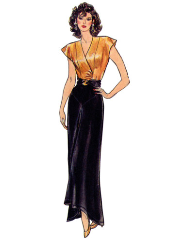 Padrão de saias vintage - Vogue 2102