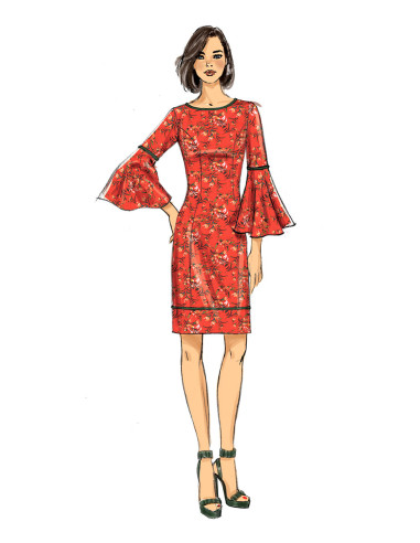 Molde de vestido - Butterick 6624