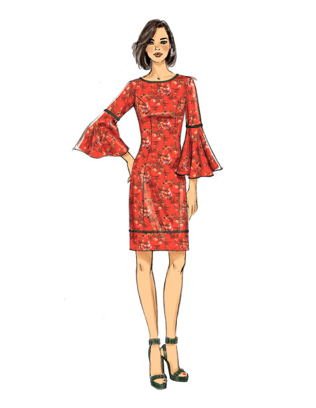 Molde de vestido - Butterick 6624