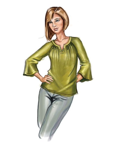 Molde de blusa - Butterick 6632