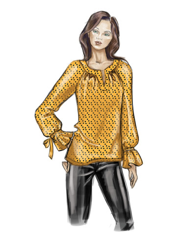 Molde de blusa - Butterick 6632