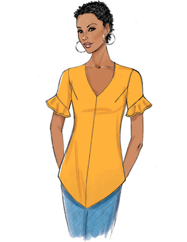 Molde de blusa - Butterick 6663