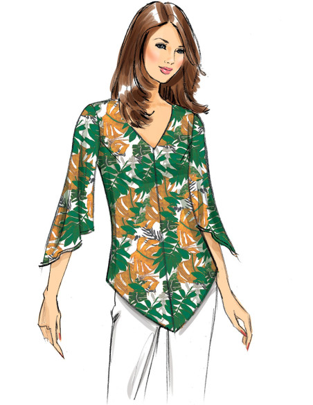 Molde de blusa - Butterick 6663
