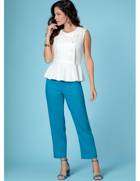 Molde de blusa, vestido, saia e calça - Butterick 6670