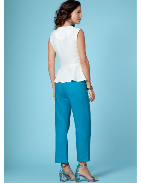 Molde de blusa, vestido, saia e calça - Butterick 6670
