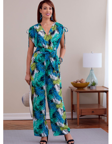 Molde de macacão e cinto - Butterick 6756
