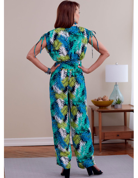 Molde de macacão e cinto - Butterick 6756